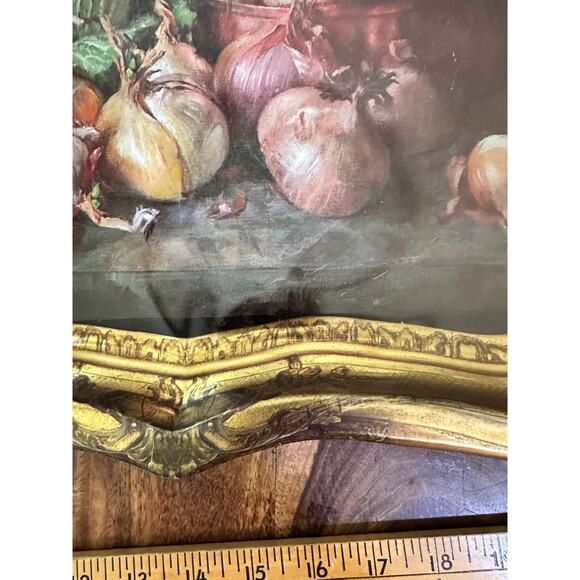 Vintage The Sherwood Studio Metal Autumn Fayre Tray By Patricia Machin - Picture 5 of 8